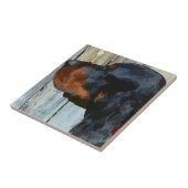 Gordon Setter Ceramic Tegel Tegeltje (Zijkant)