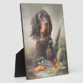 Gordon Setter, Chasse au canard Plaque (Côté)