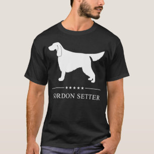 Gordon Setter Chien Blanc Silhouette Pullover