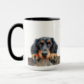 Gordon Setter Chien Mug (Gauche)