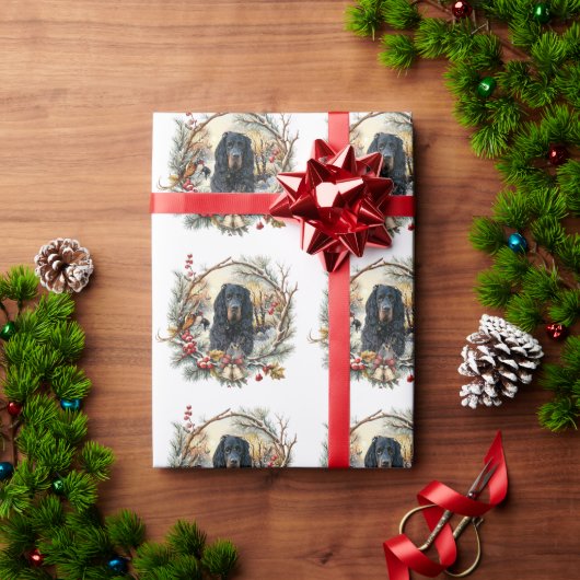 Gordon Setter Christmas Joy – Seasonal Dog Art Cadeaupapier (Feestdagen Geschenken)