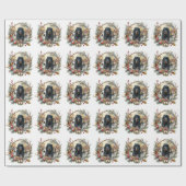 Gordon Setter Christmas Joy – Seasonal Dog Art Cadeaupapier (Vlak)