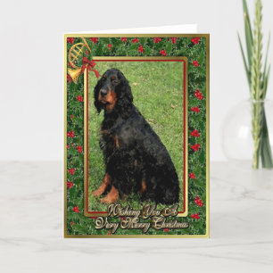 Gordon Setter Dog Blank Christmas Kaart