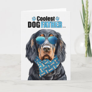 Gordon Setter Dog Koudest Dad Vaderdag Feestdagen Kaart