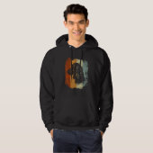 Gordon Setter Dog Retro Design Hoodie (Voorkant volledig)