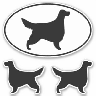 Gordon Setter Dog Silhouettes Vinyl Sticker Set