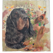 Gordon Setter, Duck Jager Tapestry Poster Throw Douchegordijn (Voorkant)