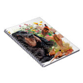 Gordon Setter, Duck Jager Tapestry Poster Throw Notitieboek (Rechterzijde)