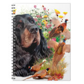 Gordon Setter, Duck Jager Tapestry Poster Throw Notitieboek (Voorkant)