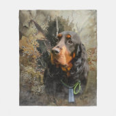 Gordon Setter Fleece Deken (Voorkant)