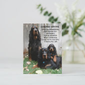 Gordon Setter Generations Painting Briefkaart (Staand voorkant)