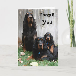 Gordon Setter Generations Schilderen Bedankt Opmer