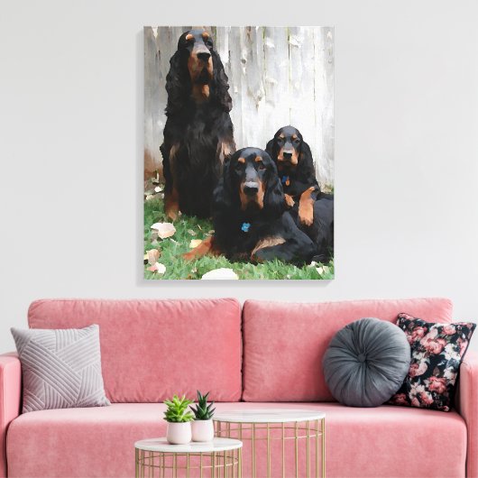 Gordon Setter Generations Toile Enveloppée Impress (Insitu(Salon))