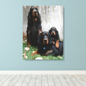 Gordon Setter Generations Toile Enveloppée Impress (Insitu (Plancher de Bois))