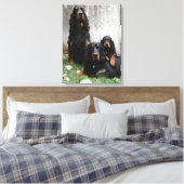 Gordon Setter Generations Wrapped Canvas Print (Insitu (Slaapkamer))