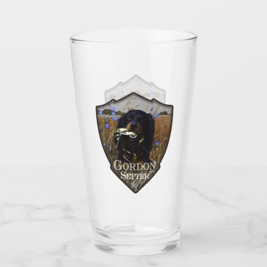 Gordon Setter Glas (Achterkant)
