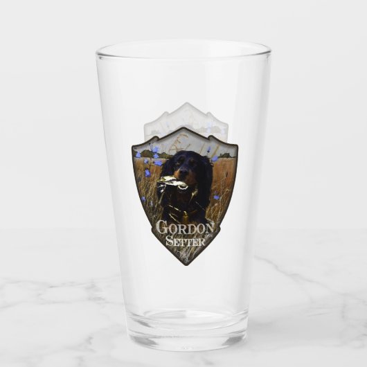 Gordon Setter Glas (Voorkant)