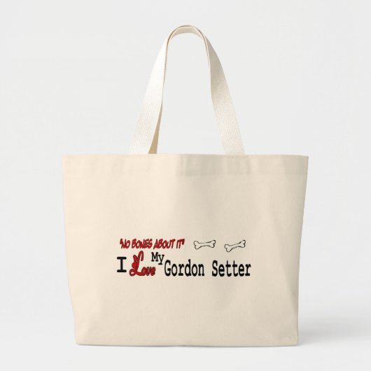 Gordon Setter Grote Tote Bag (Voorkant)