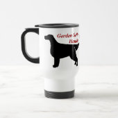 Gordon Setter Handler Aluminium Reisbeker (Links)