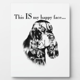 Gordon Setter Happy Face Fotoplaat