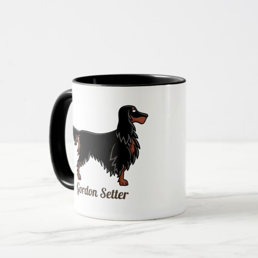 Gordon Setter Icon Mug (Devant gauche)