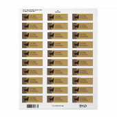 Gordon Setter Illustration Label (Full Sheet)