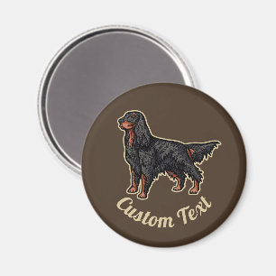 Gordon Setter Illustration Magnet Magneet