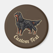 Gordon Setter Illustration Magnet Magneet (Voorkant)