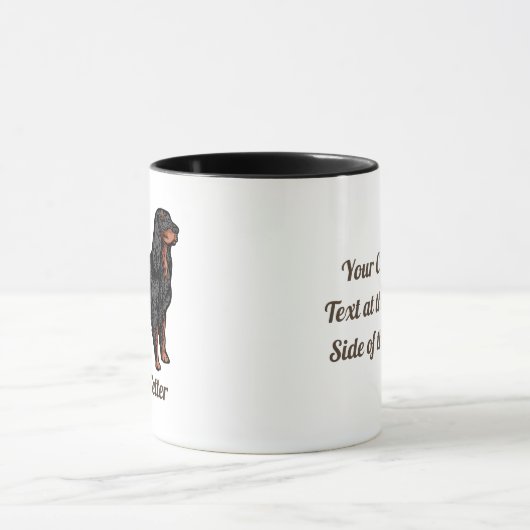Gordon Setter Illustration Mug (Centre)