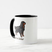 Gordon Setter Illustration Mug (Devant gauche)