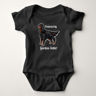 Gordon Setter Illustration Romper
