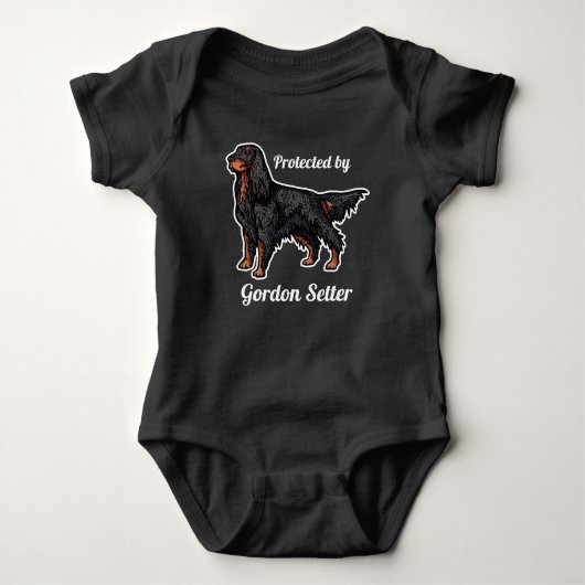 Gordon Setter Illustration Romper (Voorkant)
