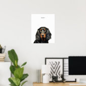 Gordon Setter Impression personnalisée (Bureau à domicile)