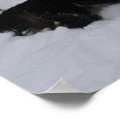 Gordon Setter in een Snowstorm Canvas Print (Hoek)