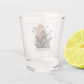 Gordon Setter, jachtseizoen Shot Glas (Achterkant)