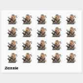 Gordon Setter, jachtseizoen Vierkante Sticker (Vel)