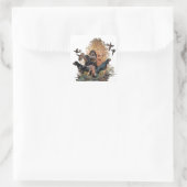 Gordon Setter, jachtseizoen Vierkante Sticker (Tas)