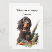 Gordon Setter Kaart (Voorkant / Achterkant)