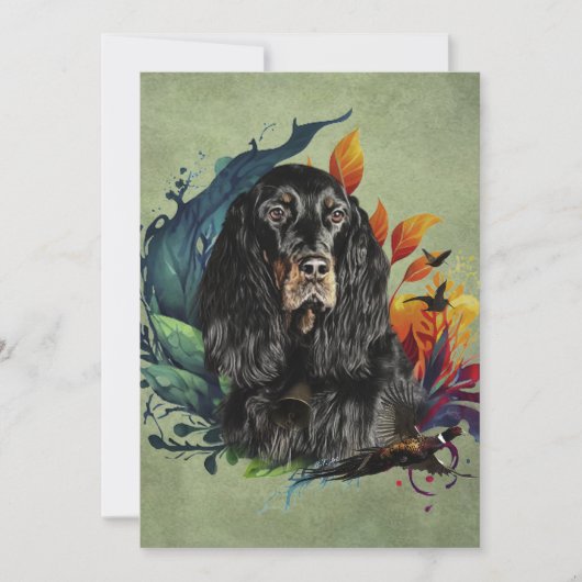Gordon Setter Kaart (Voorkant)