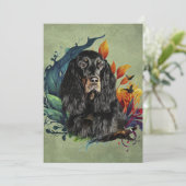 Gordon Setter Kaart (Staand voorkant)