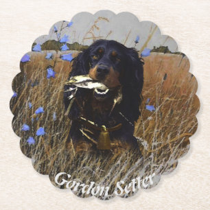 Gordon Setter Kartonnen Onderzetters