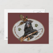 Gordon Setter leeft in de wieg Briefkaart (Voorkant / Achterkant)