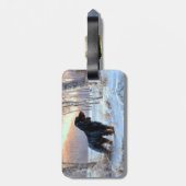 Gordon Setter liet het sneeuwen Kerstmis Bagagelabel (Achterkant verticaal)