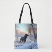 Gordon Setter liet het sneeuwen Kerstmis Draagtas (Voorkant)