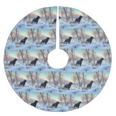 Gordon Setter liet het sneeuwen Kerstmis Kerstboom Rok (Voorkant)