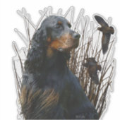 Gordon Setter , maatje voor jagers Sticker (Voorkant)