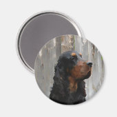 Gordon Setter Magnet de peinture (Recto/Verso)