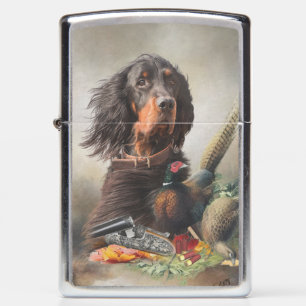 Gordon setter met fazanten, Art