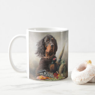 Gordon setter met fazanten, Art Koffiemok