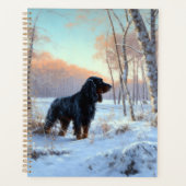 Gordon Setter Noël Qu'il neige (Devant)